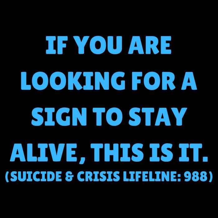 Suicide Awareness If You Are Looking For A Sign To Stay Alive This Is It Full-Length Apron With Pockets