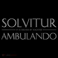 Solvitur Ambulando It Is Solved By Walking Full-Length Apron With Pockets
