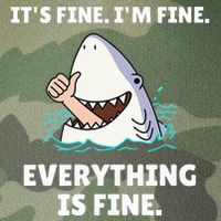 Shark Attack It’S Fine I’M Fine Everything Is Fine Legacy Tie Dye Trucker Hat