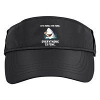 Shark Attack It’S Fine I’M Fine Everything Is Fine Adult Drive Performance Visor