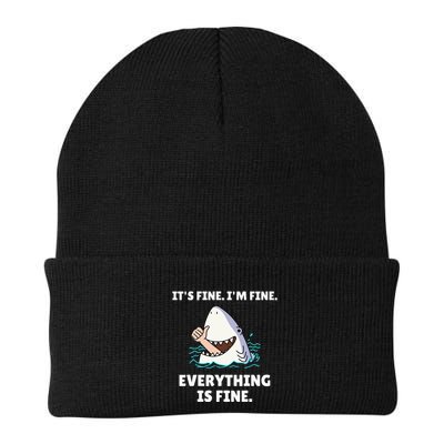 Shark Attack It’S Fine I’M Fine Everything Is Fine Beanie