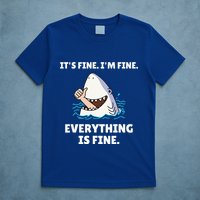 Shark Attack It’S Fine I’M Fine Everything Is Fine T-Shirt