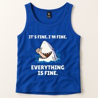 Shark Attack It’S Fine I’M Fine Everything Is Fine Tank Top