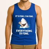Shark Attack It’S Fine I’M Fine Everything Is Fine Tank Top