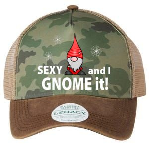 Sexy And I Gnome It Legacy Tie Dye Trucker Hat