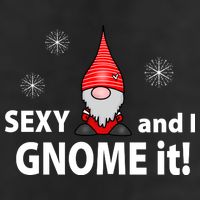 Sexy And I Gnome It 7 Panel Mesh Trucker Snapback Hat