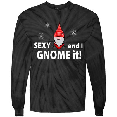 Sexy And I Gnome It Tie-Dye Long Sleeve Shirt