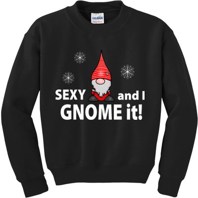 Sexy And I Gnome It Kids Sweatshirt