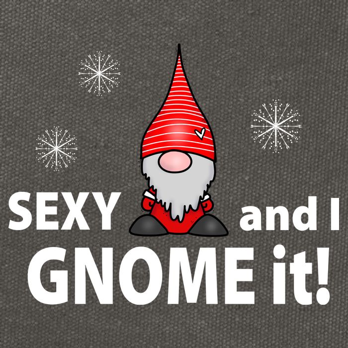 Sexy And I Gnome It Cotton Canvas Backpack