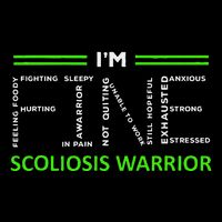 Scoliosis Awareness I´M Fine Green Ribbon Fighter Cooling Performance Crew T-Shirt