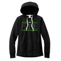 Scoliosis Awareness I´M Fine Green Ribbon Fighter Women's Fleece Hoodie