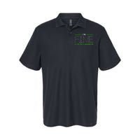 Scoliosis Awareness I´M Fine Green Ribbon Fighter Softstyle Adult Sport Polo