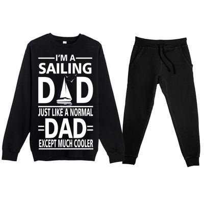 Sailing Dad Premium Crewneck Sweatsuit Set