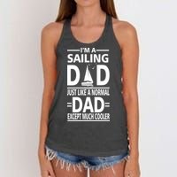Sailing Dad Women's Knotted Racerback Tank