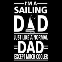 Sailing Dad Women's Knotted Racerback Tank
