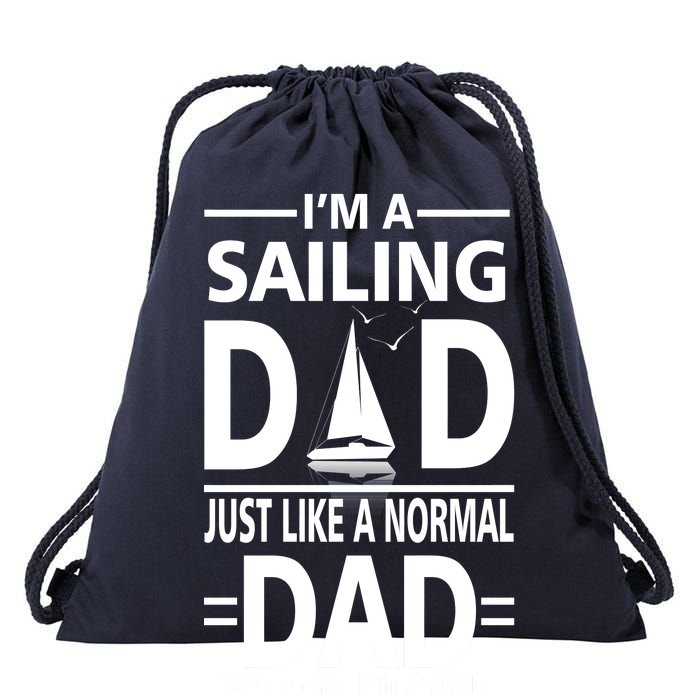 Sailing Dad Drawstring Bag