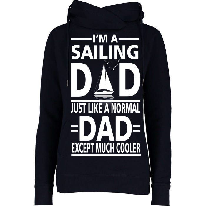 Sailing Dad Womens Funnel Neck Pullover Hood