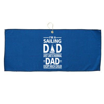 Sailing Dad Large Microfiber Waffle Golf Towel