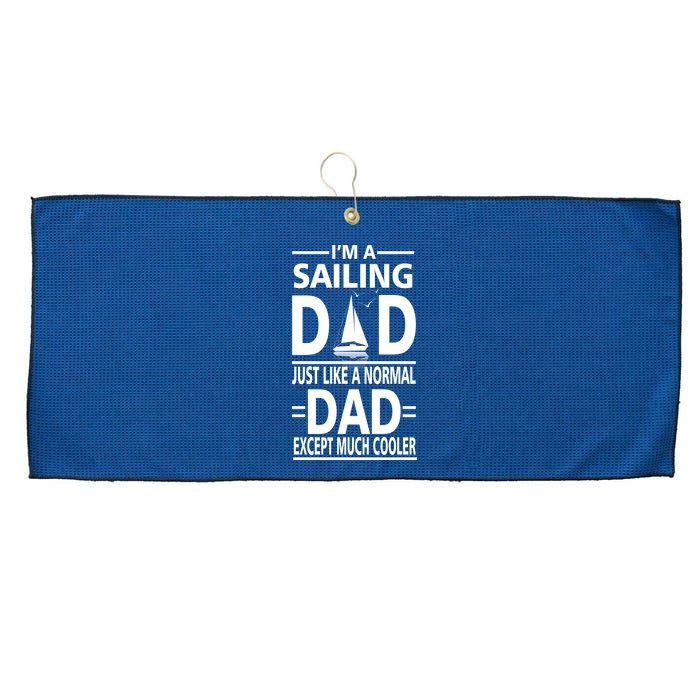 Sailing Dad Large Microfiber Waffle Golf Towel