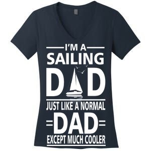 Sailing Dad Women's V-Neck T-Shirt