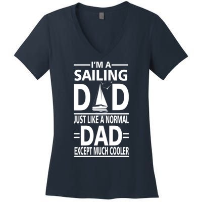 Sailing Dad Women's V-Neck T-Shirt