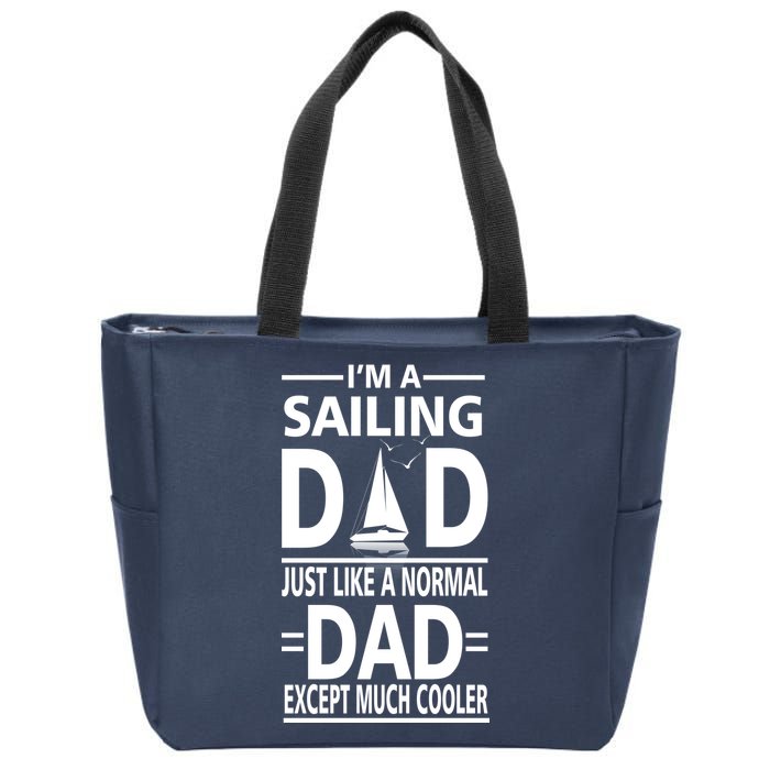 Sailing Dad Zip Tote Bag