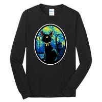 Sailor Moon Cat Starry Night Van Gogh Tall Long Sleeve T-Shirt