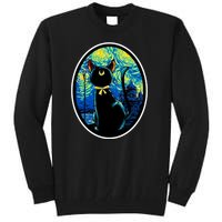 Sailor Moon Cat Starry Night Van Gogh Tall Sweatshirt