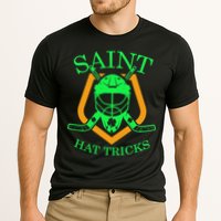 Saint Hat Tricks Funny Hockey St Patricks Day Cooling Performance Crew T-Shirt