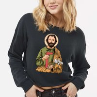Saint Joseph Cropped Pullover Crew