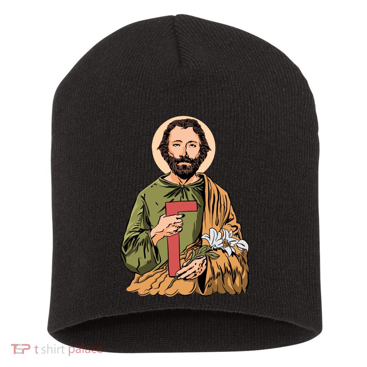 Saint Joseph Short Acrylic Beanie