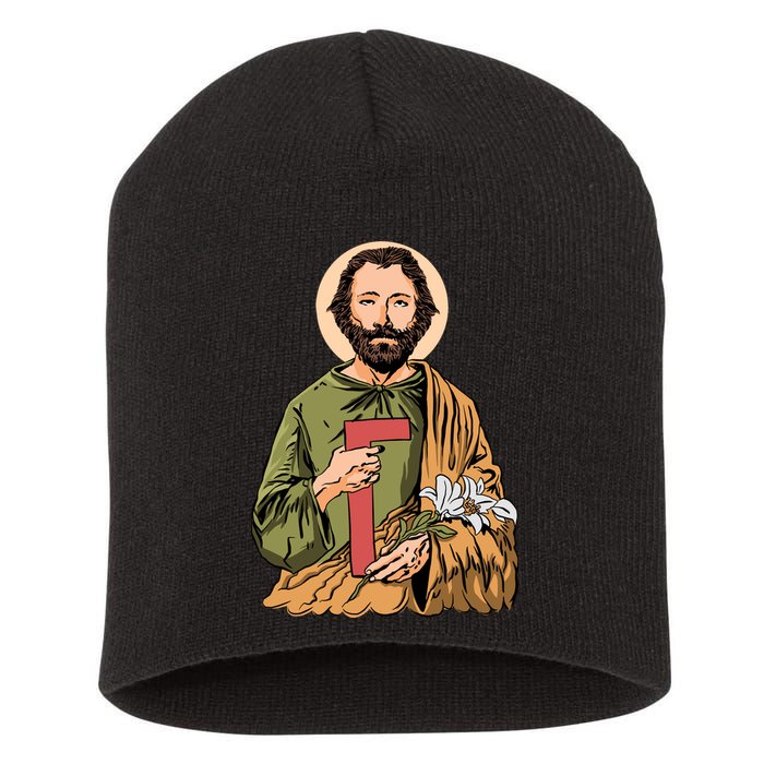 Saint Joseph Short Acrylic Beanie