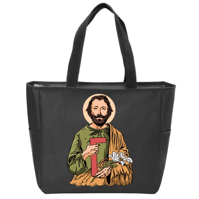 Saint Joseph Zip Tote Bag