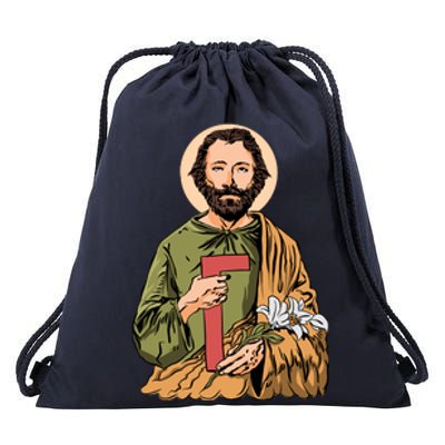 Saint Joseph Drawstring Bag