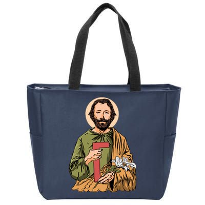 Saint Joseph Zip Tote Bag