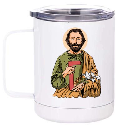 Saint Joseph 12 oz Stainless Steel Tumbler Cup