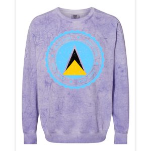 Saint Lucia Colorblast Crewneck Sweatshirt