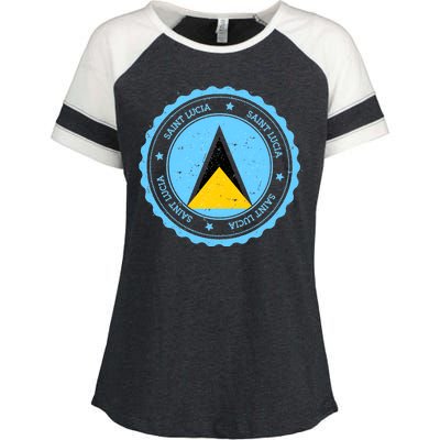 Saint Lucia Enza Ladies Jersey Colorblock Tee