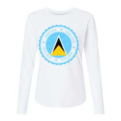 Saint Lucia Womens Cotton Relaxed Long Sleeve T-Shirt