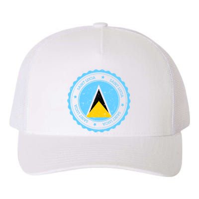 Saint Lucia Yupoong Adult 5-Panel Trucker Hat