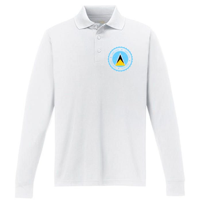 Saint Lucia Performance Long Sleeve Polo