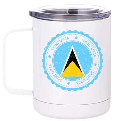 Saint Lucia 12 oz Stainless Steel Tumbler Cup