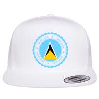 Saint Lucia Flat Bill Trucker Hat