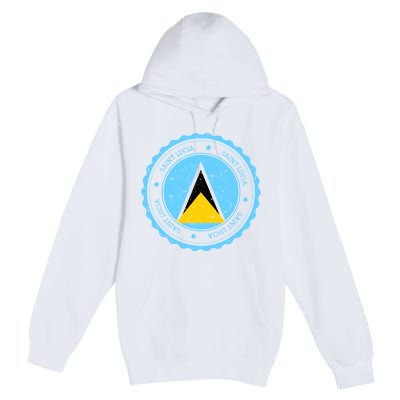 Saint Lucia Premium Pullover Hoodie