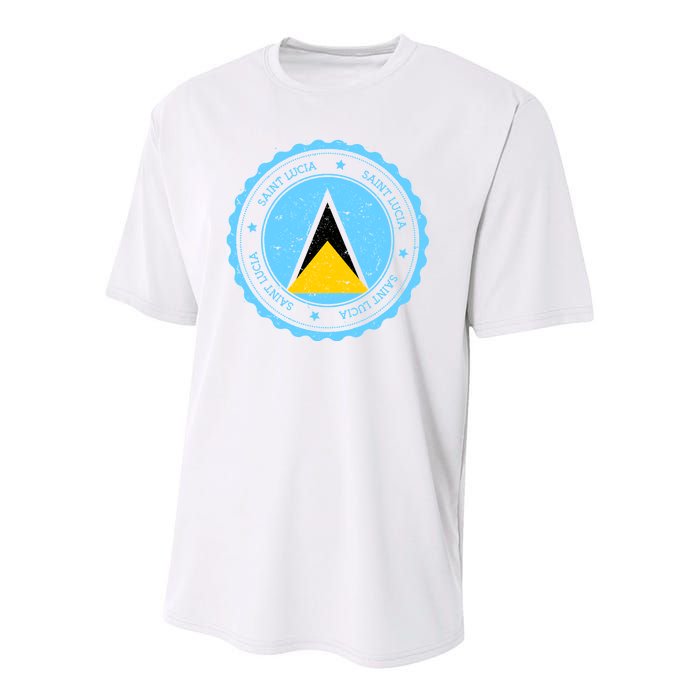 Saint Lucia Youth Performance Sprint T-Shirt