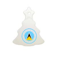 Saint Lucia Ceramic Tree Ornament