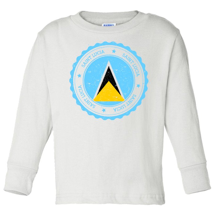 Saint Lucia Toddler Long Sleeve Shirt