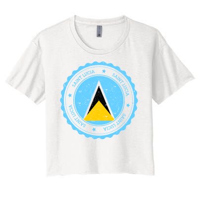 Saint Lucia Women's Crop Top Tee