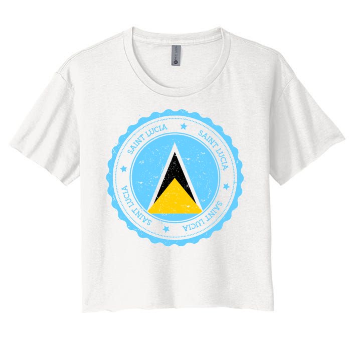 Saint Lucia Women's Crop Top Tee