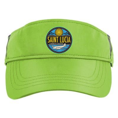 Saint Lucia Caribbean Paradise Adult Drive Performance Visor